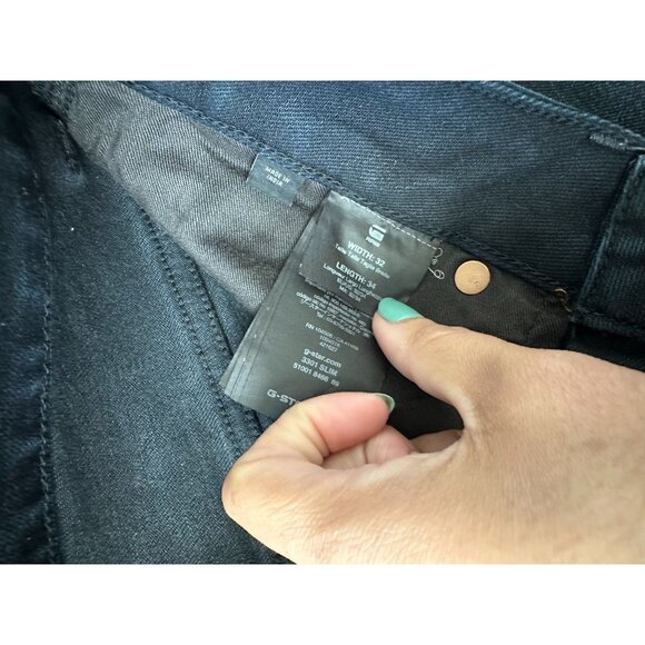 G STAR RAW Mens Dark Wash Slim Jeans Size 32 x 34 NWOT - Picture 8 of 9